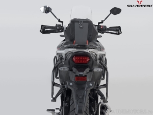 Set TRAX ADV argento (topcase + 2x sidecase + supporti PRO + ADVENTURE-RACK) - 158,0L - Honda XL750 Transalp ('22-) - SW-Motech