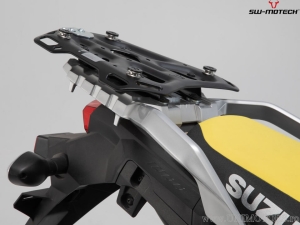 Set TRAX ADV argento (topcase + 2x sidecase + supporti PRO + ADVENTURE-RACK) - 158,0L - Suzuki DL 650 V-Strom ('16-) - SW-Motech