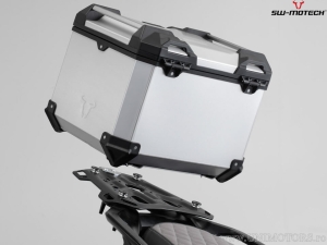 Set TRAX ADV argento (topcase + 2x sidecase + supporti PRO + ADVENTURE-RACK) - 158.0L - Suzuki V Strom 1000 (14-19) - SW-Motech