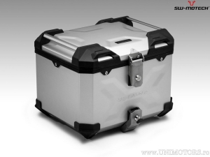 Set TRAX ADV argento (topcase + ALU-RACK + adattatore + blocco) - 38.0L - Ducati Multistrada 1200/S / Hyperstrada - SW-Motech