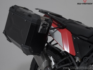 Set TRAX ADV nero (topcase + 2x sidecase + supporti PRO + ADV-RACK) - 150,0L - modelli Yamaha Ténéré 700 ('19-) - SW-Motech