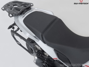 Set TRAX ADV nero (topcase + 2x sidecase + supporti PRO + ADVENTURE-RACK) - 158,0L - Moto Morini X-Cape ('21-) - SW-Motech
