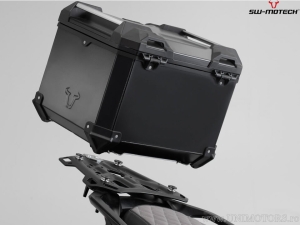 Set TRAX ADV nero (topcase + 2x sidecase + supporti PRO + ADVENTURE-RACK) - 158,0L - Suzuki DL 650 V-Strom ('16-) - SW-Motech