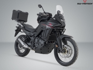 Set TRAX ADV nero (topcase TRAX + supporto + adattatore + blocco) - Suzuki V-Strom 800 / 800DE ('22-) - SW-Motech