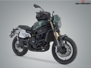 Set valigia laterale (sidecase) URBAN e supporto sinistro SLC - 16,5L - nero - Benelli Leoncino 800 Trail ('21-) - SW-Motech