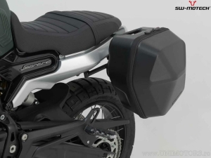 Set valigia laterale (sidecase) URBAN e supporto sinistro SLC - 16,5L - nero - Benelli Leoncino 800 Trail ('21-) - SW-Motech