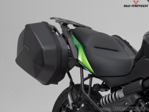 Set valigie laterali (sidecase) AERO ABS (2x25L) e supporti EVO - 50,0L - Kawasaki Versys 650 ('14-) - SW-Motech