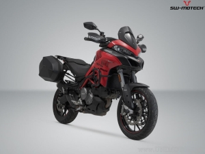 Set valigie laterali (sidecase) AERO ABS (2x25L) e supporti PRO - 50.0L - Ducati Multistrada 1200/ 1260/ 950/ V2 - SW-Motech
