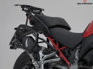 Set valigie laterali (sidecase) AERO ABS (2x25L) e supporti PRO - 50.0L - Ducati Multistrada V4 ('20-) - SW-Motech