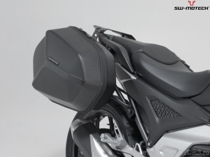 Set valigie laterali (sidecase) AERO ABS (2x25L) e supporti PRO - 50.0L - Honda NC750X/XD ('20-) - SW-Motech
