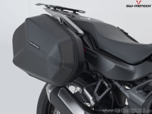Set valigie laterali (sidecase) AERO ABS (2x25L) e supporti PRO - 50,0L - Honda XL750 Transalp ('22-) - SW-Motech