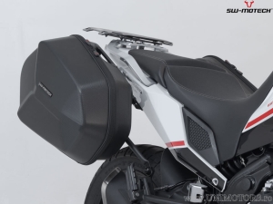 Set valigie laterali (sidecase) AERO ABS (2x25L) e supporti PRO - 50.0L - Moto Morini X-Cape 650 ('21-) - SW-Motech