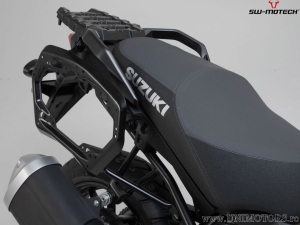 Set valigie laterali (sidecase) AERO ABS (2x25L) e supporti PRO - 50,0L - Suzuki V-Strom 1000 ('14-'19) - SW-Motech
