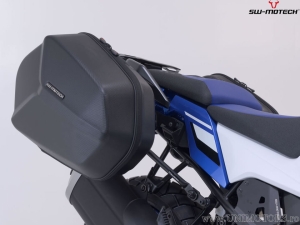 Set valigie laterali (sidecase) AERO ABS (2x25L) e supporti PRO - 50.0L - Suzuki V-Strom 1050DE ('21-) - SW-Motech