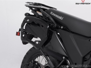 Set valigie laterali (sidecase) DUSC L/M (41/33L) e supporti PRO - 74,0L - Kawasaki KLR 650 ('22-) - SW-Motech