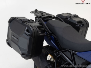 Set valigie laterali (sidecase) DUSC M (2x33L) e supporti PRO - 66,0L - Yamaha Tracer 9 modelli ('20-) - SW-Motech