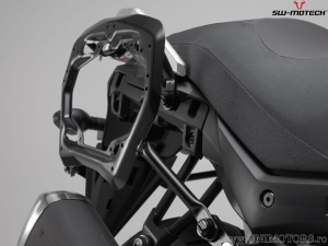Set valigie laterali (sidecase) TRAX ADV L alluminio colore nero e supporti PRO - 90,0L - Suzuki DL 650 ('16-) - SW-Motech