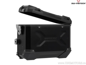 Set valigie laterali (sidecase) TRAX ADV L alluminio nero e supporti PRO - 90.0L - Ducati Multistrada V4 ('20-) - SW-Motech