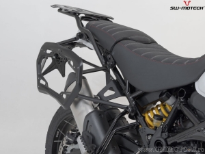 Set valigie laterali (sidecase) TRAX ADV L/M alluminio argento e supporti PRO - 82.0L - Ducati DesertX (22-) / Rally ('23-) - SW