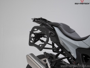 Set valigie laterali (sidecase) TRAX ADV M alluminio argento e supporti PRO - 74.0L - BMW S 1000 XR ('19-) - SW-Motech