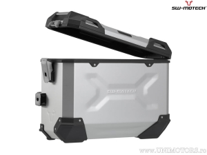 Set valigie laterali (sidecase) TRAX ADV M alluminio colore argento e supporti PRO - 74.0L - Honda NT1100 ('21-) - SW-Motech