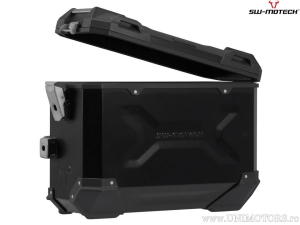 Set valigie laterali (sidecase) TRAX ADV M alluminio colore nero e supporti PRO - 74.0L - Honda NT1100 ('21-) - SW-Motech