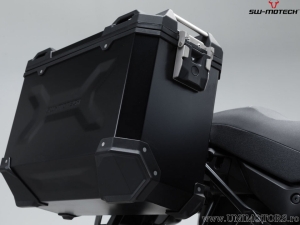 Set valigie laterali (sidecase) TRAX ADV M alluminio colore nero e supporti PRO - 74,0L - Suzuki DL 650 ('16-) - SW-Motech