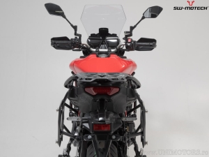 Set valigie laterali (sidecase) TRAX ADV M alluminio nero e supporti PRO - 74,0L - Yamaha Tracer 9 modelli ('20-) - SW-Motech