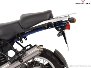 Set valigie laterali (sidecase) TRAX ADV M/L alluminio argento e supporti EVO - 82.0L - BMW R 1100 / 1150 GS - SW-Motech