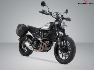 Set valigie laterali (sidecase) URBAN (2x16.5L) e supporti SLC - 33.0L - Ducati Scrambler Modelle ('18-) - SW-Motech
