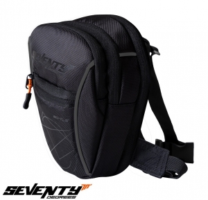 Seventy model SD-TL2 motorcycle footrest bag - color: black