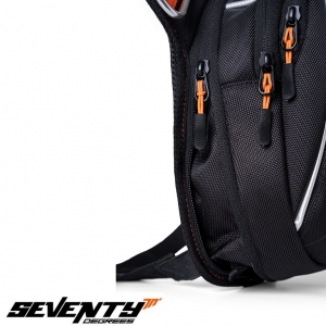 Seventy model SD-TL2 motorcycle footrest bag - color: black