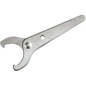 Shock Spanner Wrench - Silver, Zinc Plated - DS192282