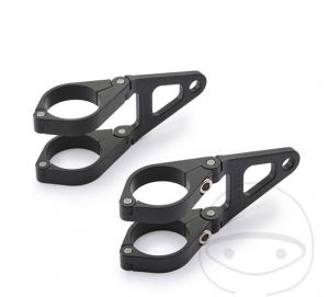 Short Black Aluminum Headlight Bracket for D49 mm Fork - JM