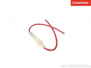 Sicherheitsbox mit unipolarem Kabel für eine 15A Glassicherung - JM