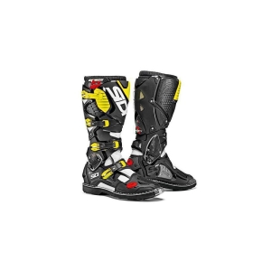 Sidi Cizme Moto Crossfire 3 White-Black-Yellow Fluo: Mărime - 42