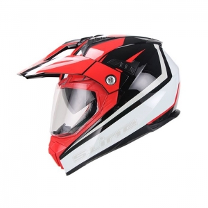 SIFAM - Casco Offroad S-LINE S789 - rojo / negro / gris [S]