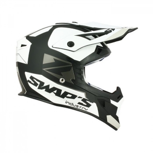 SIFAM - Casco Offroad SWAP's S818 - negro mate / blanco [XL]