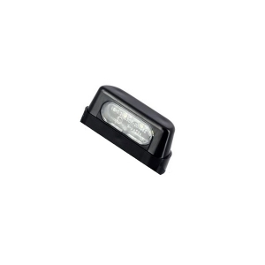 SIFAM - FEU DE PLAQUE D'IMMATRICULATION EN PLASTIQUE AVEC 4 [LED]S, DISTANCE DES TROUS 45mm, NOIR