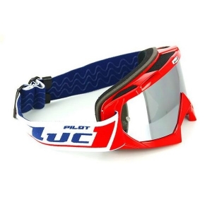 SIFAM - SCRUB Offroad Brille LUC1 TEAM - ROT [Iridium Chrome + Klar Visiere]
