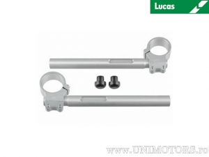 Silver aluminum handlebar 25.4mm set diameter clamp D: 49mm - Lucas TRW