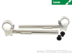 Silver aluminum handlebar 25.4mm set diameter mounting D: 41mm - Lucas TRW