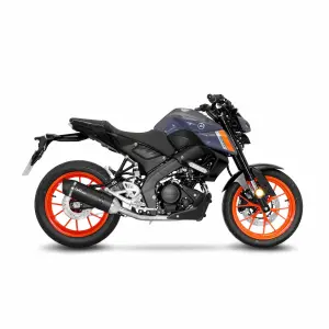 Sistema de escape completo LV One Evo Carbon - YAMAHA MT-125 ABS ('21-'24) / XSR 125 ABS ('22-'24) - Leo Vince