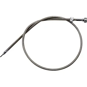 Skręcany kabel prędkościomierza ze stali nierdzewnej Armor Coat do Harley-Davidson - Chrom - 06550063