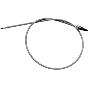 Skręcany kabel prędkościomierza ze stali nierdzewnej Armor Coat do Harley-Davidson - Chrom - 06550065