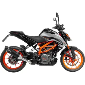 Slip-on Schalldämpfer LV One Evo Black Edition - KTM DUKE 125 ABS ('21-'23) / DUKE 390 ABS ('21-'23) - Leo Vince