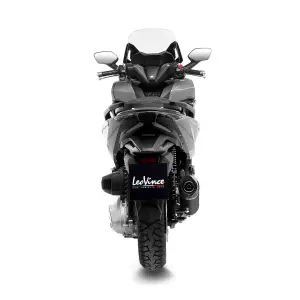 Slip-On Schalldämpfer Nero Edelstahl Schwarz - HONDA NSS 350 ABS Forza ('21-'24) - Leo Vince
