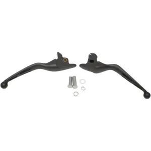 Slotted Wide Blade Lever Set - Black, Matte - 06100793