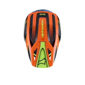 SM3 Fray Helm - Schwarz, Orange, Gelb - Erwachsene - M - 01109143