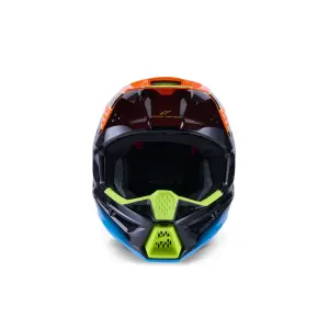 SM3 Fray Helm - Schwarz, Orange, Gelb - Erwachsene - M - 01109143